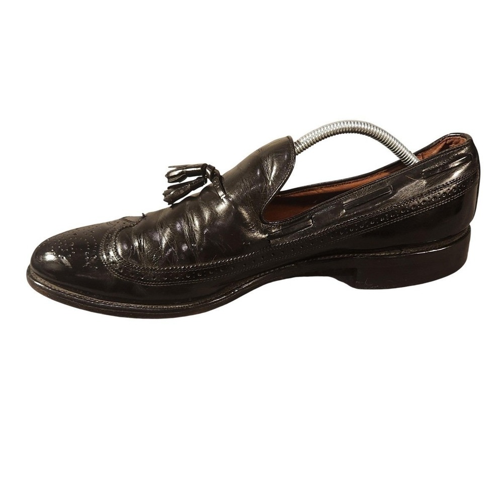 Vintage Allen Edmonds Shoes Mens 13 Leather Tassel Wingtip Loafers Dress USA